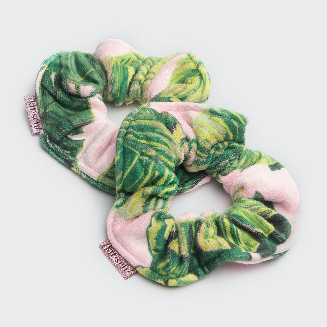 Patented Microfiber Towel Scrunchies - Palm Print Towel Scrunchies KITSCH 