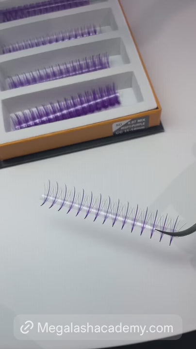 Purple Wispy 5D Rapid Promade Fans - 600 Fans