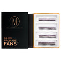 Purple Ombré 5D Rapid Promade Fans - 600 Fans - Mega Lash Academy