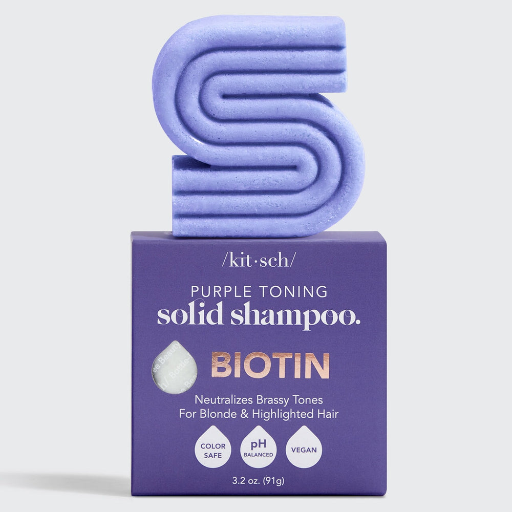 Purple Toning Shampoo Bar for Color Treated & Grey Hair Shampoo KITSCH 