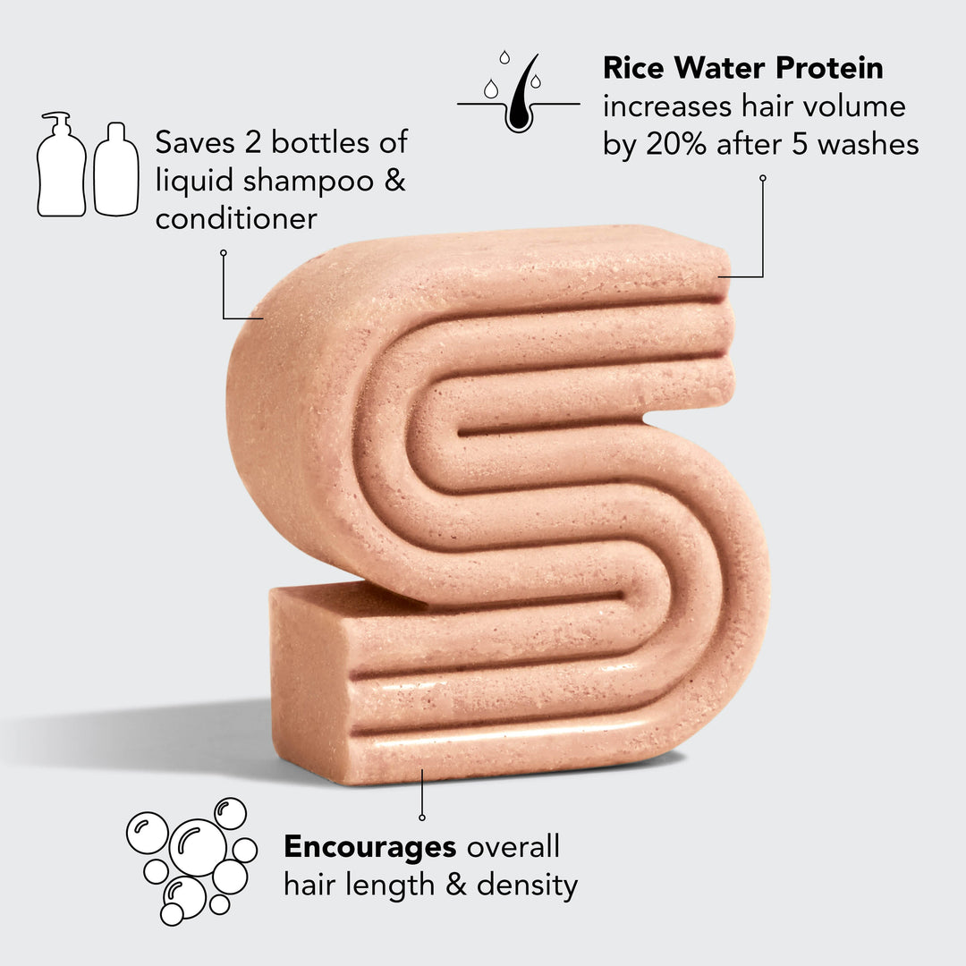 Rice Water Shampoo Bar for Hair Growth Shampoo KITSCH 