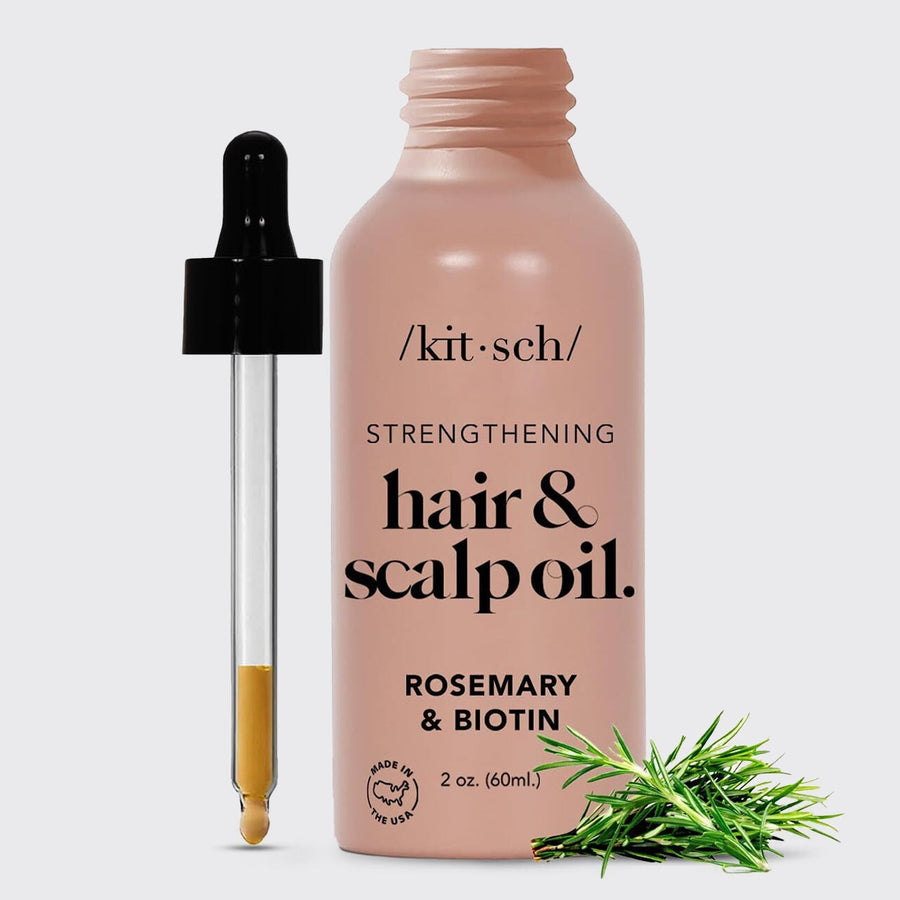 Rosemary Scalp & Hair Strengthening Oil With Biotin Scalp Oil KITSCH 