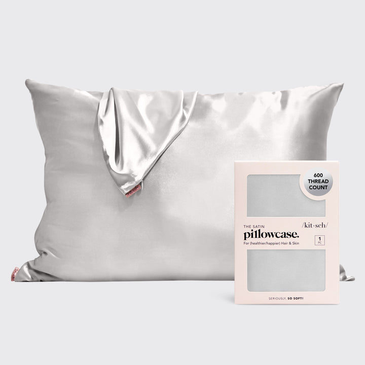 Satin Pillowcase - Silver Pillowcases KITSCH 