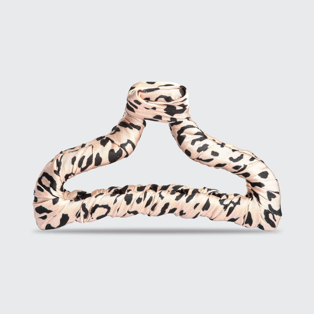 Satin Wrapped Claw Clip - Leopard Claw Clip KITSCH 