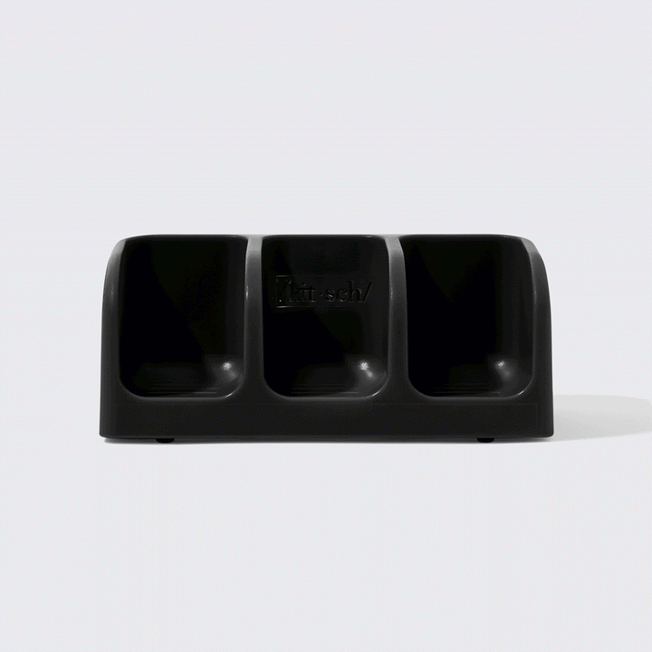 Self-Draining Soap Dish - Black Soap Dishes & Holders KITSCH 