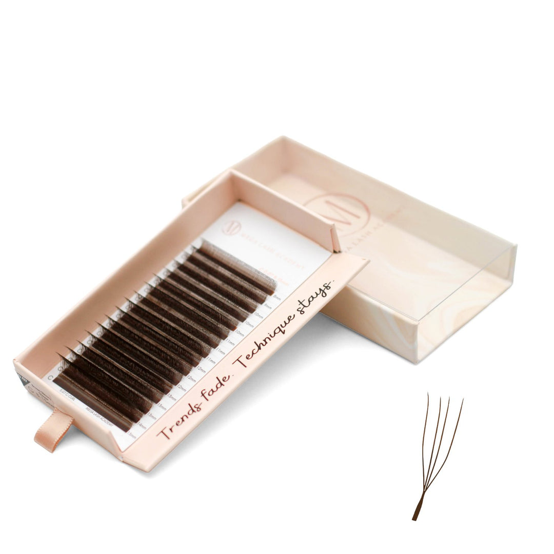 Skinny Clover Lash Tray - Brown Mega Lash Academy 