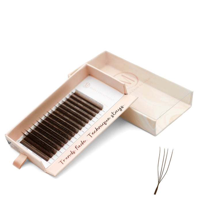 Skinny Clover Lash Tray - Brown Mega Lash Academy 