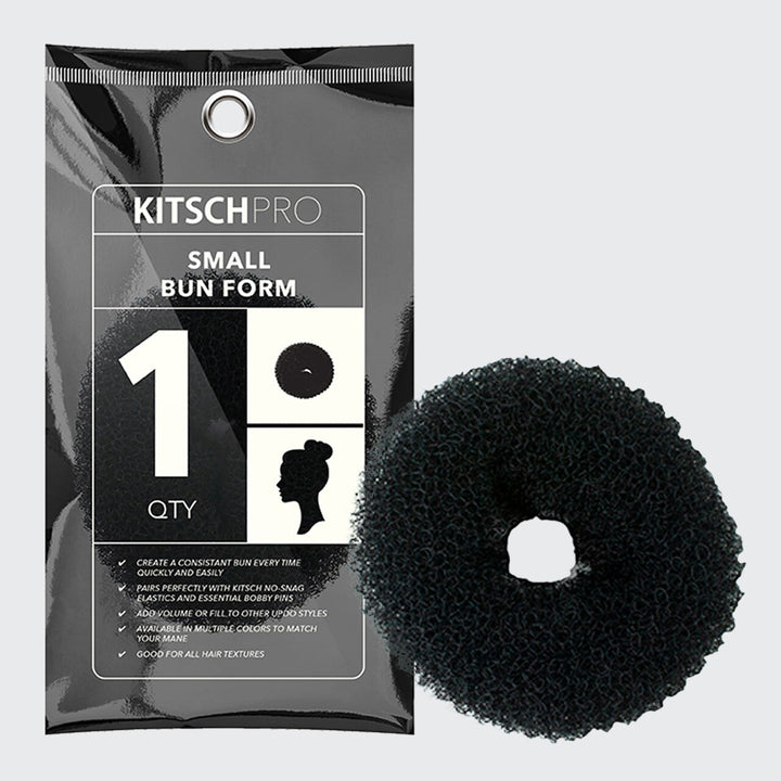 Small Bun Form (Black) Hair Ties KITSCH 