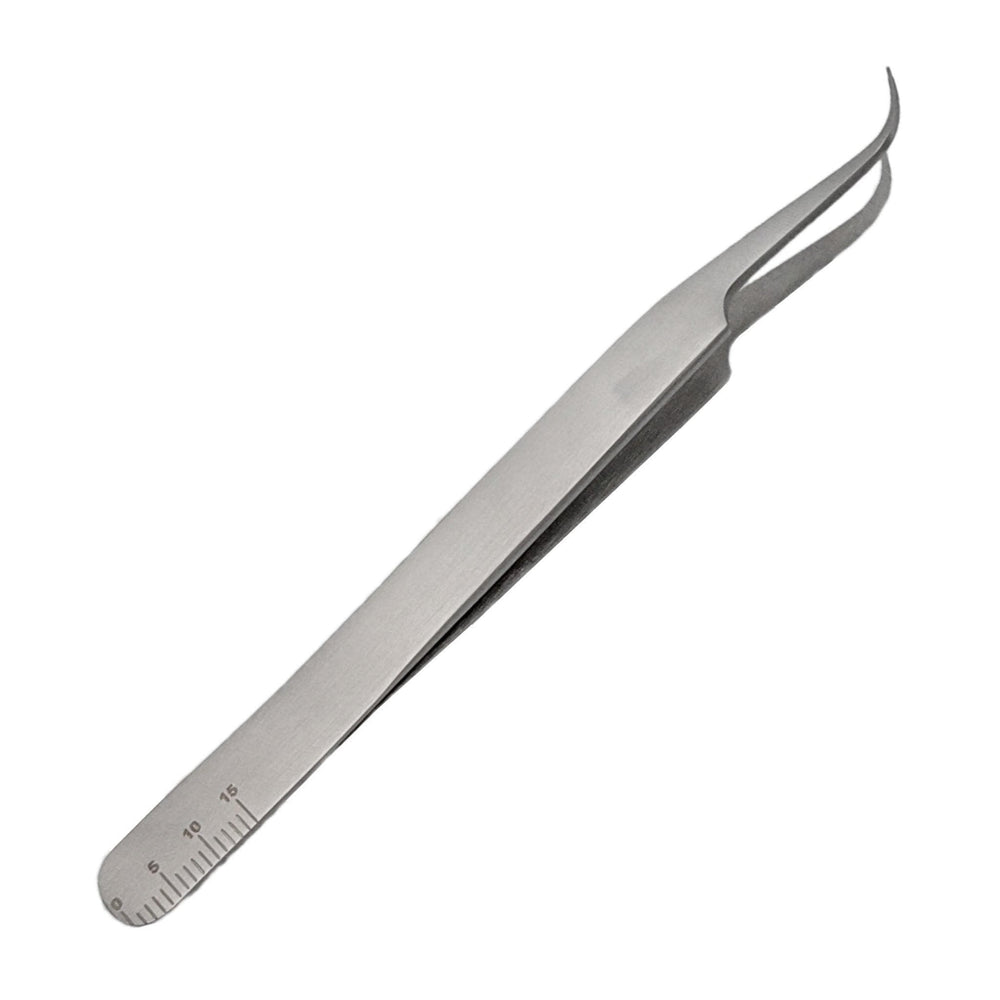 Sterling Silver - M1 - Ultra Curved Tweezers - Mega Lash Academy