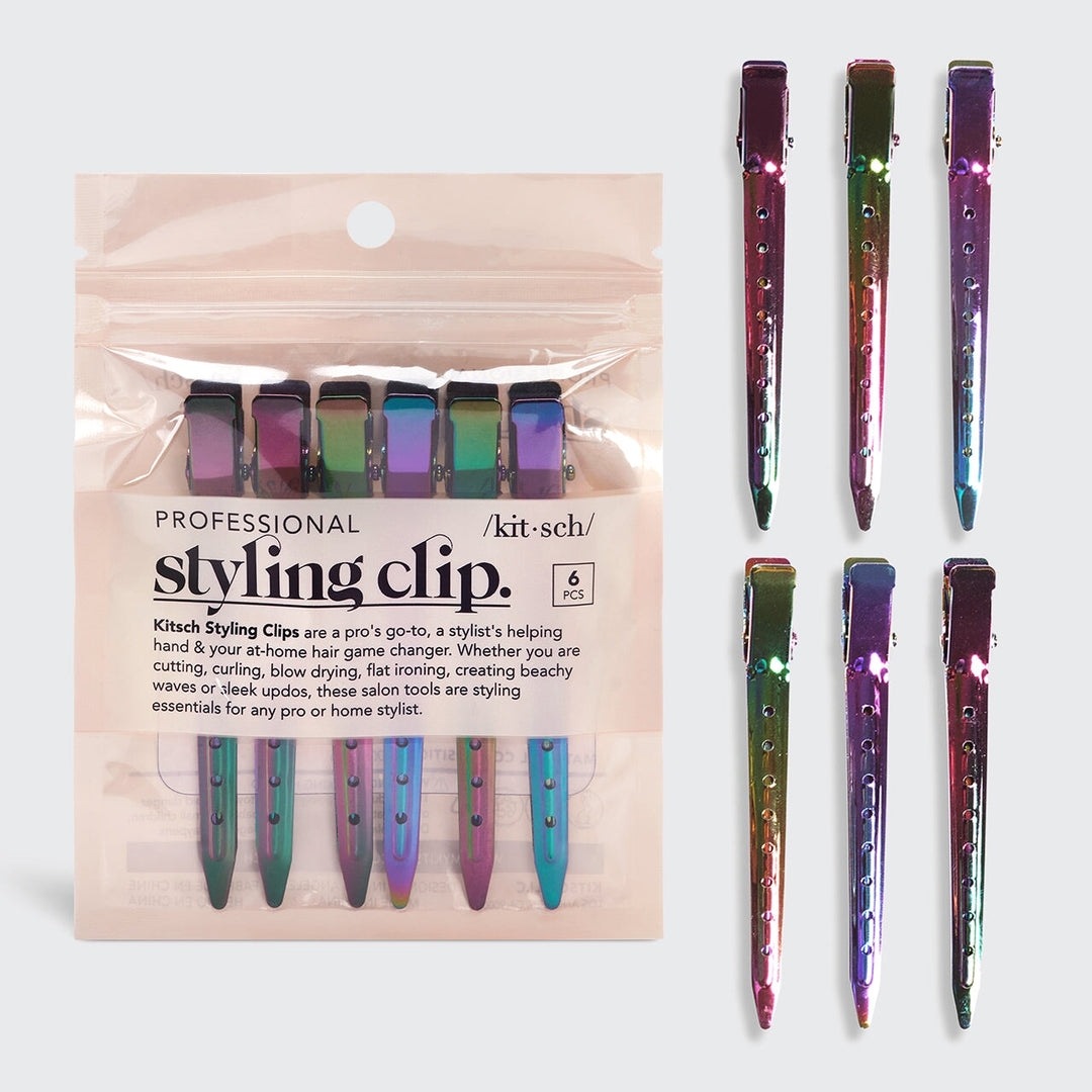 Styling Hair Clips 6pc (Iridescent) Hair Pin KITSCH 