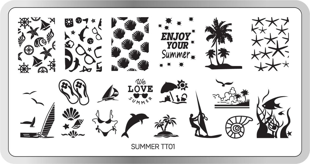 Summer Stamping Plate STAMPING Twinkled T 