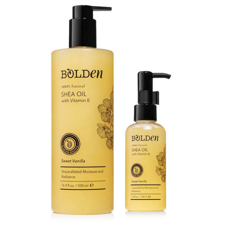 Sweet Vanilla Shea Oil | Moisturizing Body Oil for Dry, Thirsty Skin | 16.9 Fl Oz Shea Oil Boldenusa.com 
