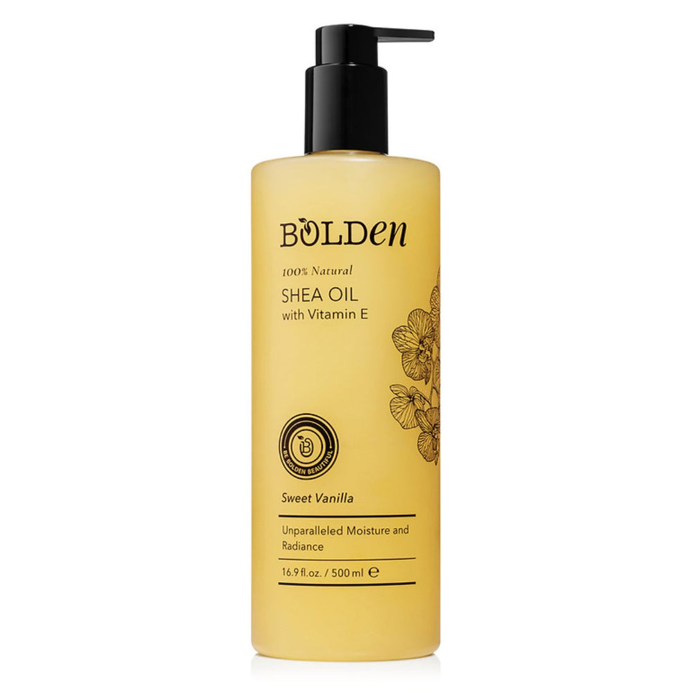 Sweet Vanilla Shea Oil | Moisturizing Body Oil for Dry, Thirsty Skin | 16.9 Fl Oz Shea Oil Boldenusa.com 