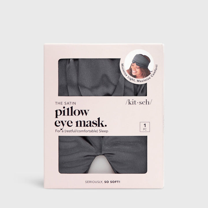 The Pillow Eye Mask - Charcoal Eye Masks KITSCH 