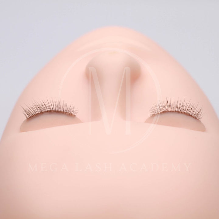 Ultra Realistic Lash Practice Eyelids Lash Extensions Practice Tray Mega Lash Academy 