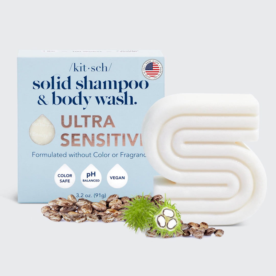 Ultra Sensitive Shampoo & Body Wash Bar Fragrance Free Shampoo KITSCH 