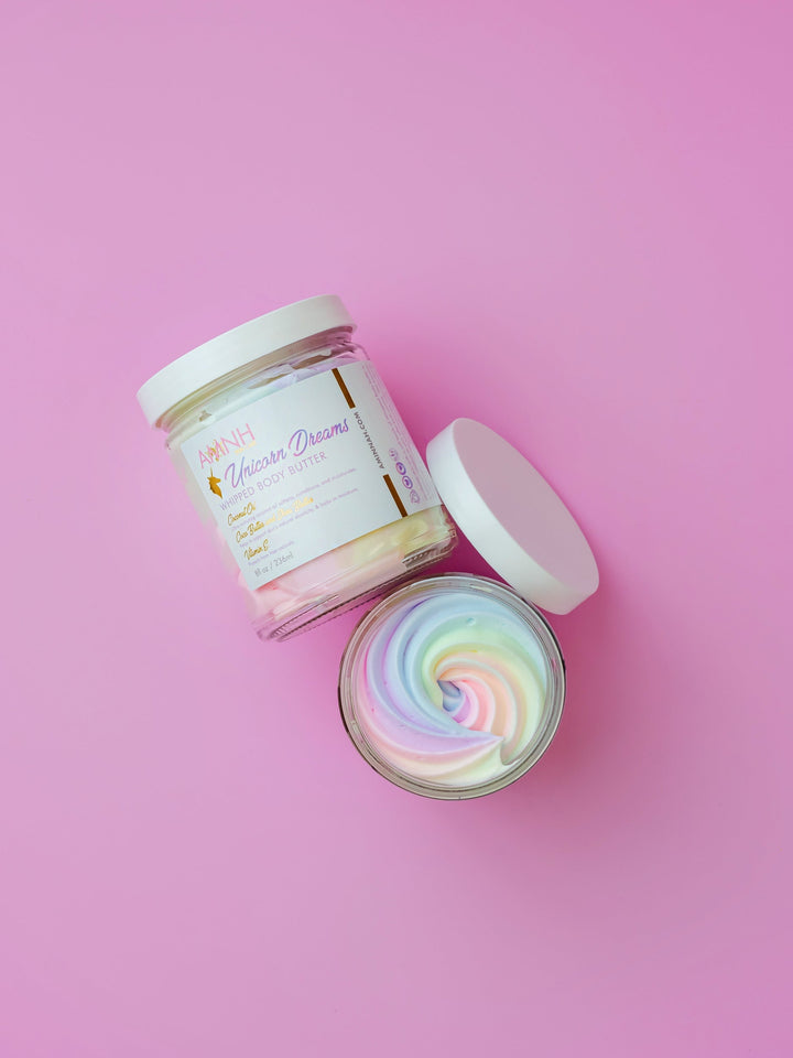 "Unicorn Dreams" Whipped Body Butter Personal Care AMINNAH 8oz 