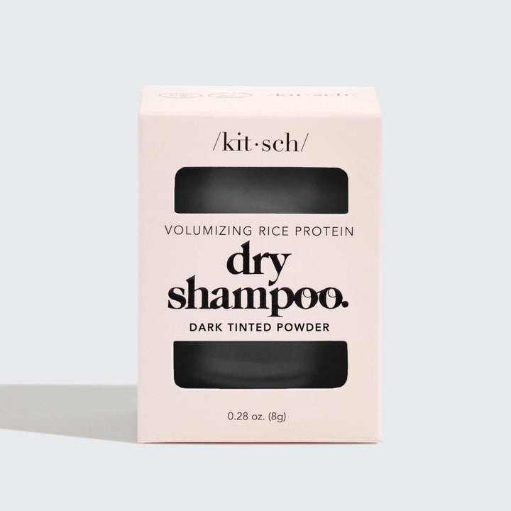 Volumizing Rice Protein Dry Shampoo - For Dark Hair Shampoo KITSCH 