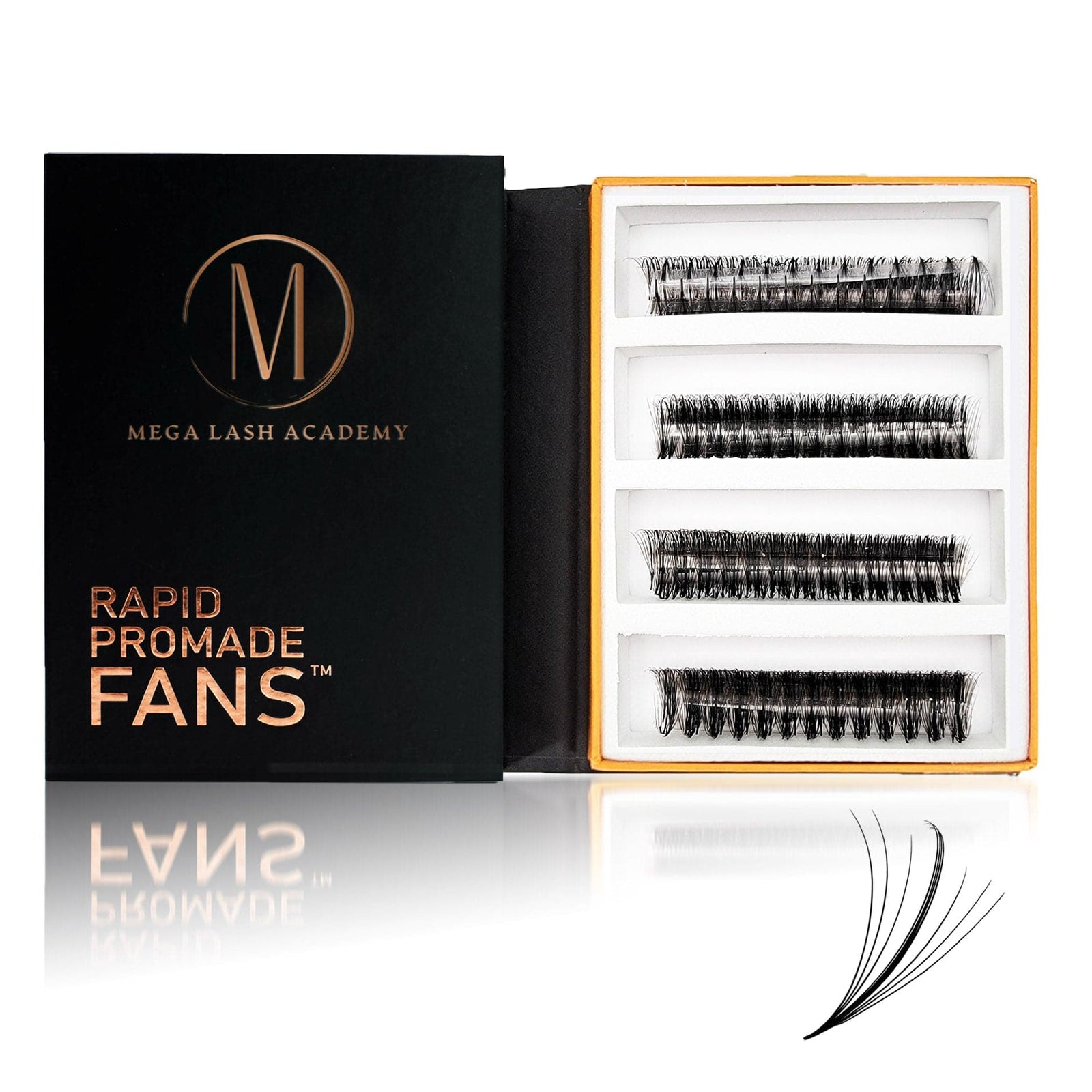 Wispy 7D Mix Rapid Promade Fans - 600 Fans Promade Fans Mega Lash Academy 