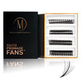 Wispy 9D Mix Rapid Promade Fans - 600 Fans Promade Fans Mega Lash Academy 