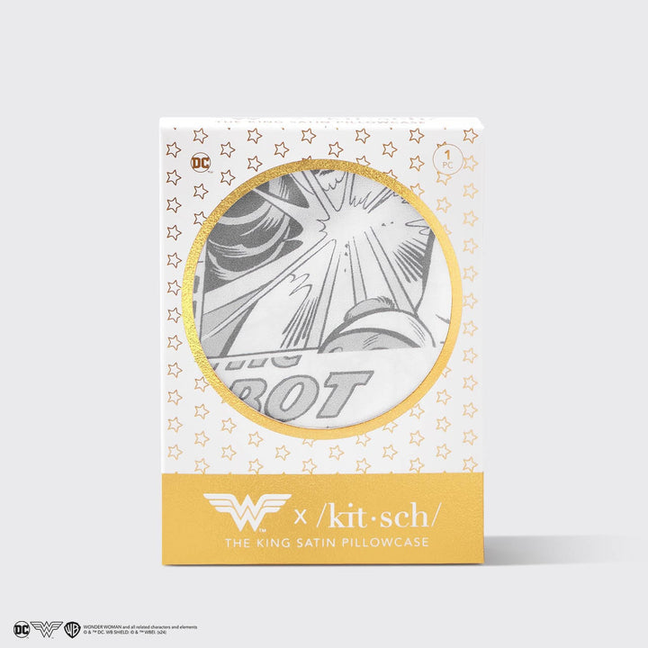 Wonder Woman x Kitsch King Pillowcase - Comic Print Pillowcases KITSCH 